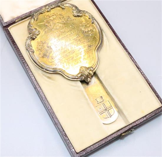 Silver presentation in case